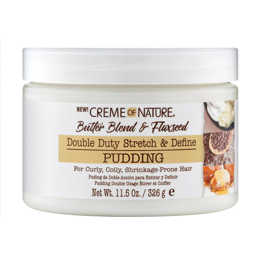 Creme of Nature Butter Blend and Flaxseed Stretch and Define Pudding, 11.5 Oz